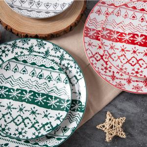 Christmas party plates