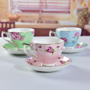 Floral Ceramic Tea Cup Sets