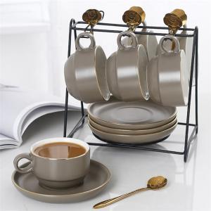 Turkish ceramic coffee cups