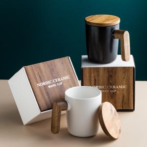 wooden handle mug